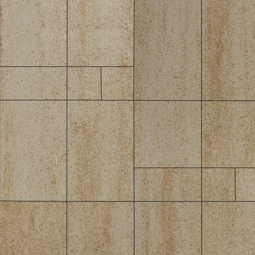 Тротуарная плитка ГРАНДО - Искусственный камень Степняк, комплект из 4 видов плит