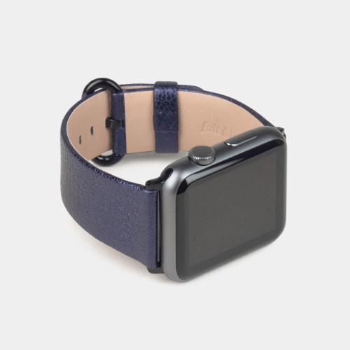 Ремешок для Apple Watch 44/45/46 mm из кожи козы, цвета кобальт