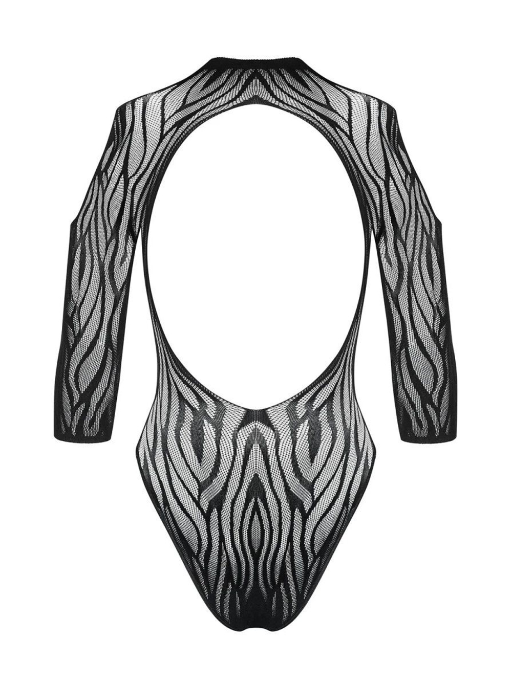 Пикантное боди с открытыми плечами (Размер: S-M-L) (Цвет: черный)