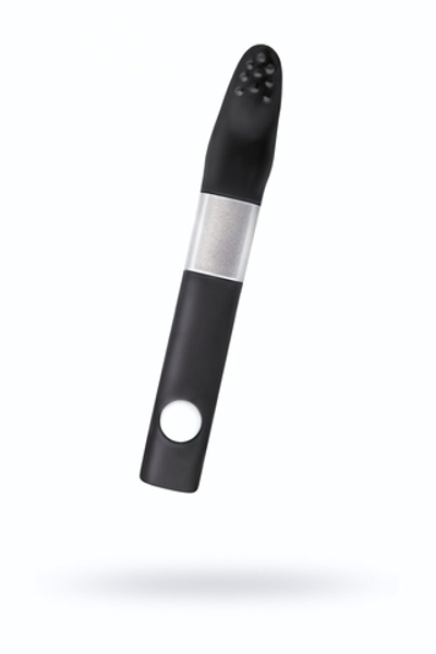 Вибратор клиторальный 8Gb USB памяти черный Qvibry 12 см