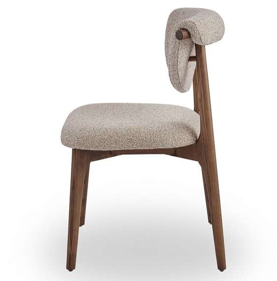 Стул Holmes 2, бежевый, ножки орех