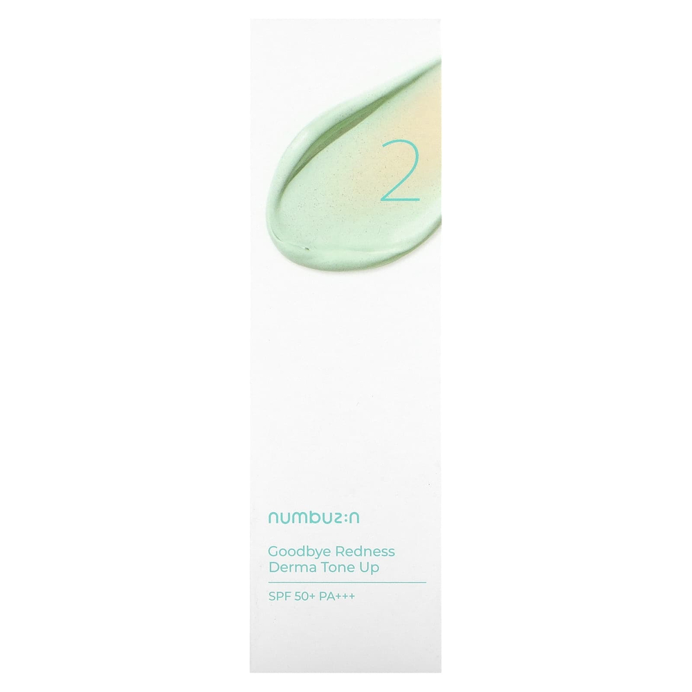 Numbuzin, No.2 Goodbye Redness, Derma Tone Up, SPF 50+ PA +++, 50 мл (1,69 унции)