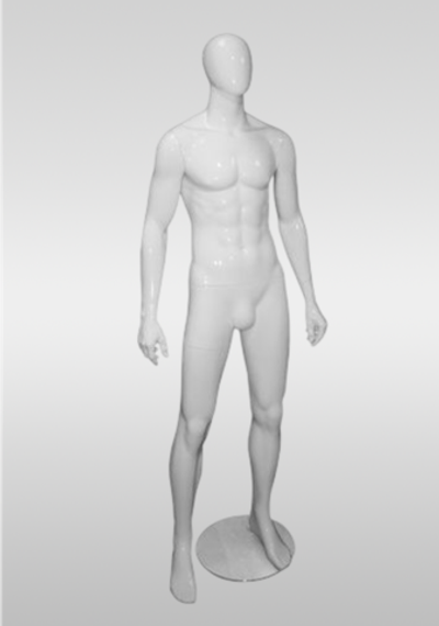 Мужской абстрактный манекен Glance 17/ Белый глянец