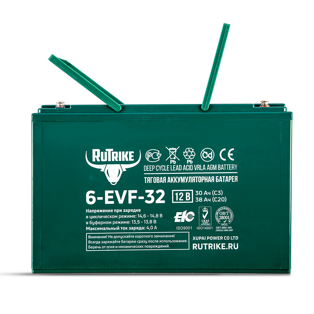 Аккумулятор RuTrike 6-EVF-32 (AGM)
