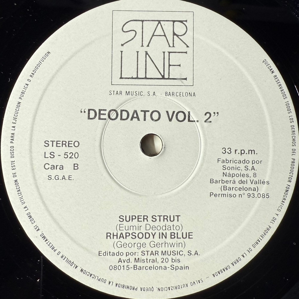 Виниловая пластинка Deodato - 2001 Also Sprach Zarathustra 2LP