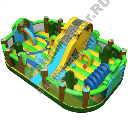 Коммерческий надувной батут "Водопад в джунглях"