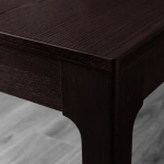 Стол и 4 стула - EKEDALEN / KARLPETTER IKEA/ ЭКЕДАЛЕН/КАРЛПЕТТЕР  ИКЕА, 180/120х80 см, темно-коричневый/ средне-серый хром