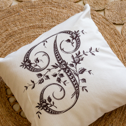 Арт-подушка Объект мечты Монограмма буквы P