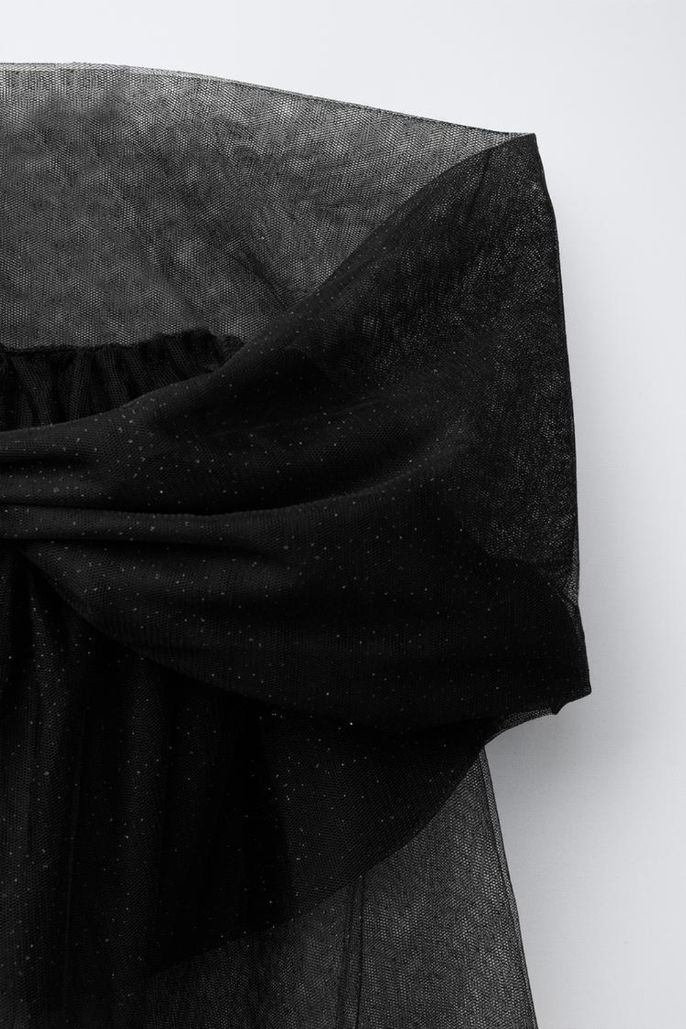 ZARA МАСКАРАДНАЯ НАКИДКА С КАПЮШОНОМ, ЧЕРНЫЙ