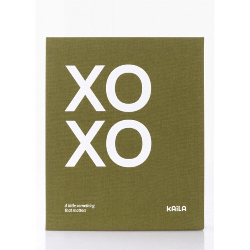 Фотоальбом Innova QS01818 на пружине Coffee Table XOXO кремовый 21*28 60 страниц под уголки | Innova