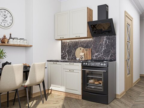 Прямая модульная кухня Ницца-05 Агат - Дуб Вотан 2140*1000*600