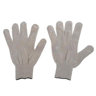 Перчатки х/б БЕЗ ПВХ 5 нитей (10 пар) белые р-р 9 (1/40 шт.)