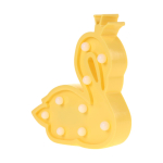 Ночник Лебедь на бат. 19см 4 цвета микс пакет