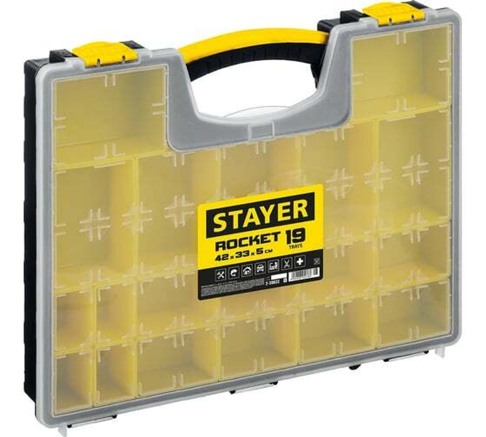 Пластиковый органайзер STAYER Rocket-19 2-38032_z01