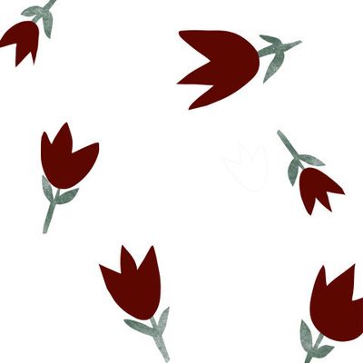 красные цветы