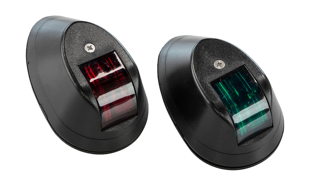 Комплект огней ходовых "капля" (зелёный/красный)