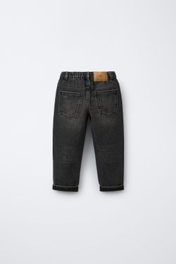 ZARA ДЖИНСЫ BAGGY, СЕРЫЙ