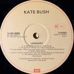 Kate Bush ‎– Lionheart (Европа)