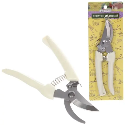 Секатор плоскостной 7» (18см) «Промо» пластиковые ручки ДоброСад