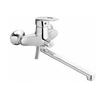 Смеситель для ванны Lemen LC-2201, однорычажный, D35, длинный носик