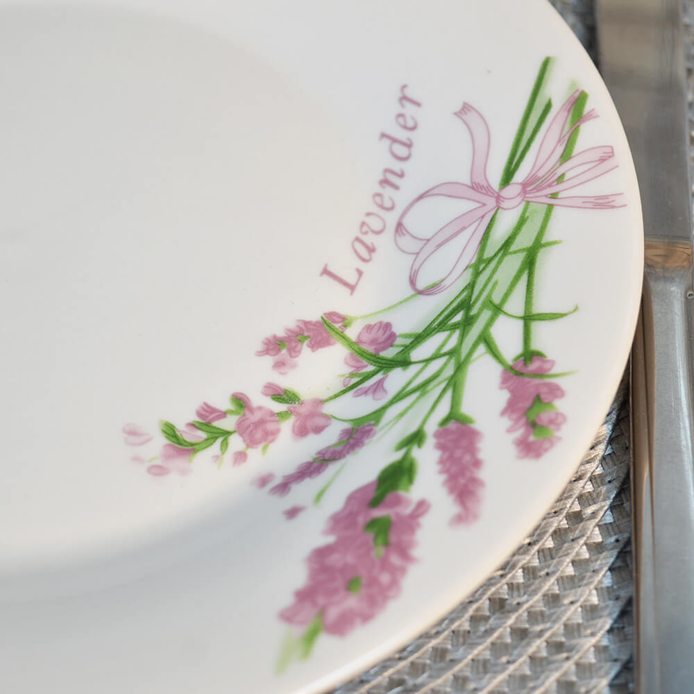 Тарелка десертная 20,5см Лаванда (эконом) (78029)