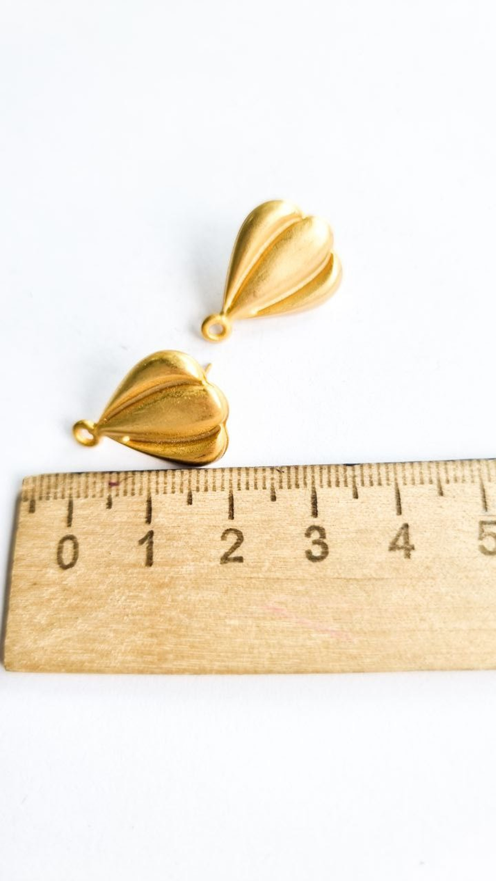 17487-2 Швензы "Воздушный шар", Италия, мат. позолота, пара