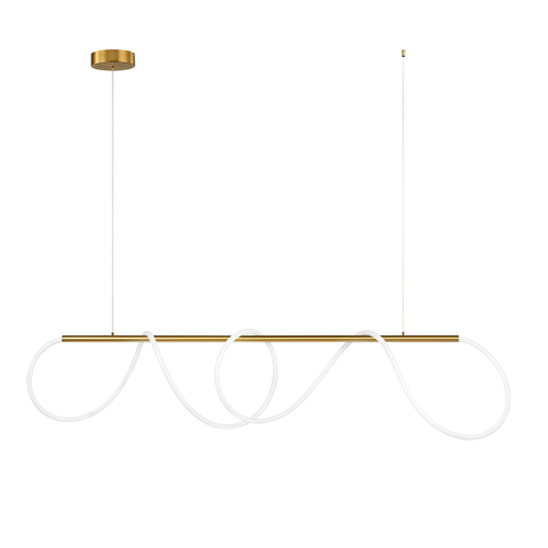 Подвесной светодиодный светильник Loft It Thread 10388P/B BRASS