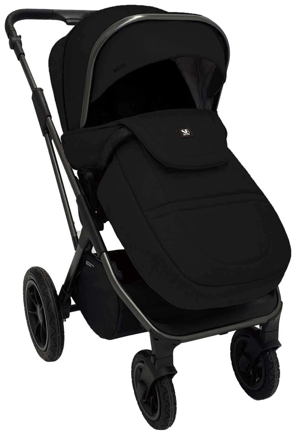 Коляска 3 в 1 Sweet Baby Rocco Air + автокресло Premier Black Black (Air)