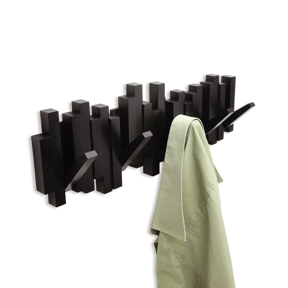Вешалка настенная Sticks черная, Umbra