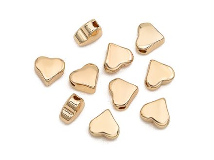 Бусины "Сердце-mini" 5мм (10 штук)