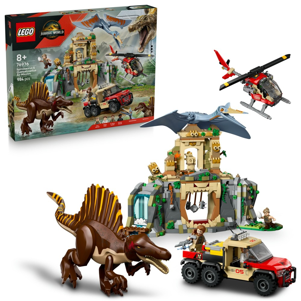 LEGO Jurassic World - Воздушная миссия с Кекалкоатлем и Спинозавром 76976