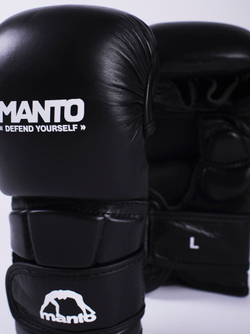 Перчатки MANTO MMA PRO черно-белые