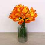 Цветы искусственные «Нежные тюльпаны» букет 20шт 23см оранжевые