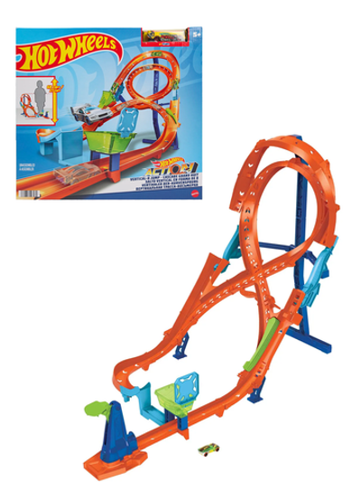Hot Wheels HMB15 Вертикальный прыжок, трасса для гоночных машин с эффектом прыжка, игровой набор, оригинал Mattel