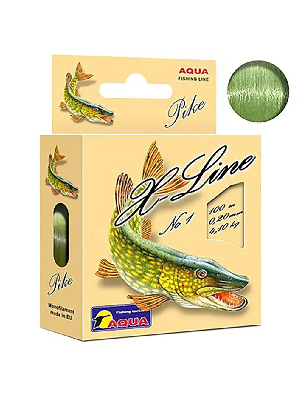 Монофильная леска для рыбалки Aqua X-Line Pike