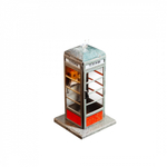 Советская телефонная будка. Сборная модель из картона. Масштаб 1/16