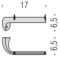 Бумагодержатель открытый Colombo Link   B2408, хром схема
