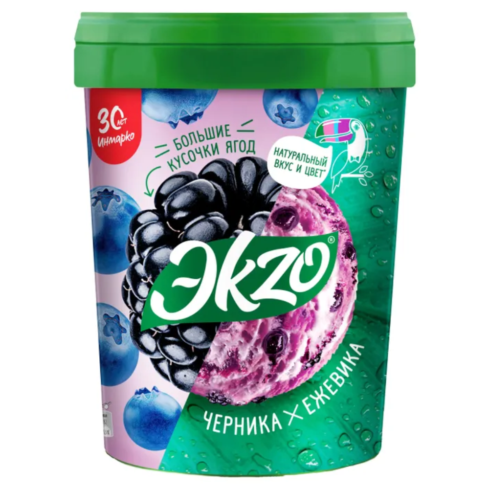 Мороженое Экзо Черника и ежевика 520 гр