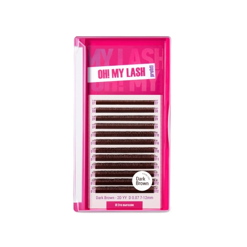 Ресницы коричневые OH! MY LASH пучки MIX 2D