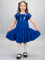 Платье нарядное для девочки с пайетками