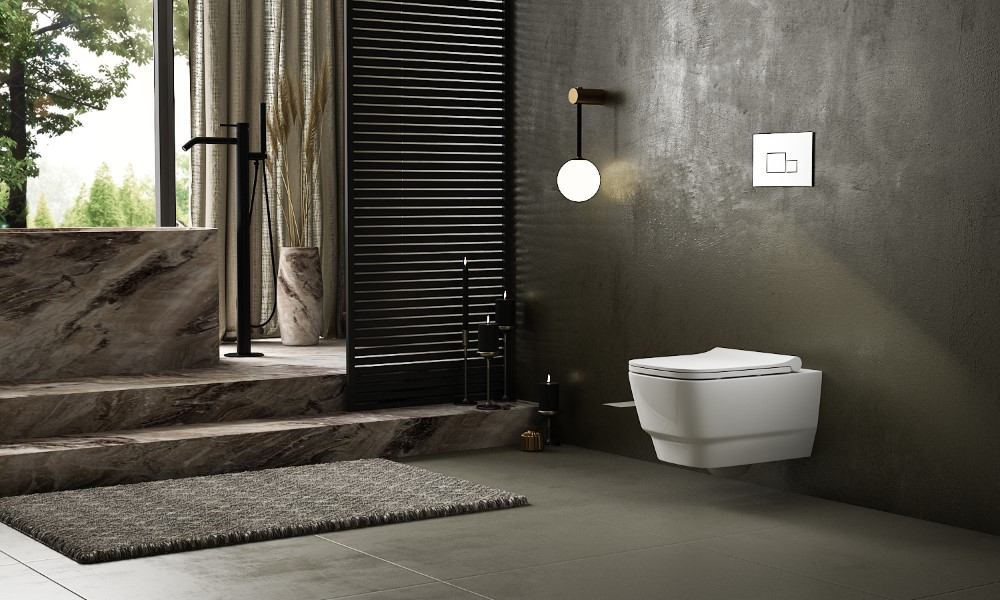 Унитаз подвесной, Bello Белый глянец