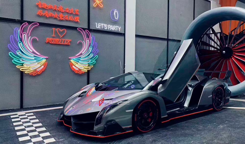 Карбоновый обвес переделка в Veneno LP750 для LAMBORGHINI AVENTADOR LP700 2011–2016 Ламборгини