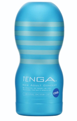Мастурбатор с охлаждающей смазкой TENGA Original Vacuum Cup Cool (Цвет: нежно-голубой)