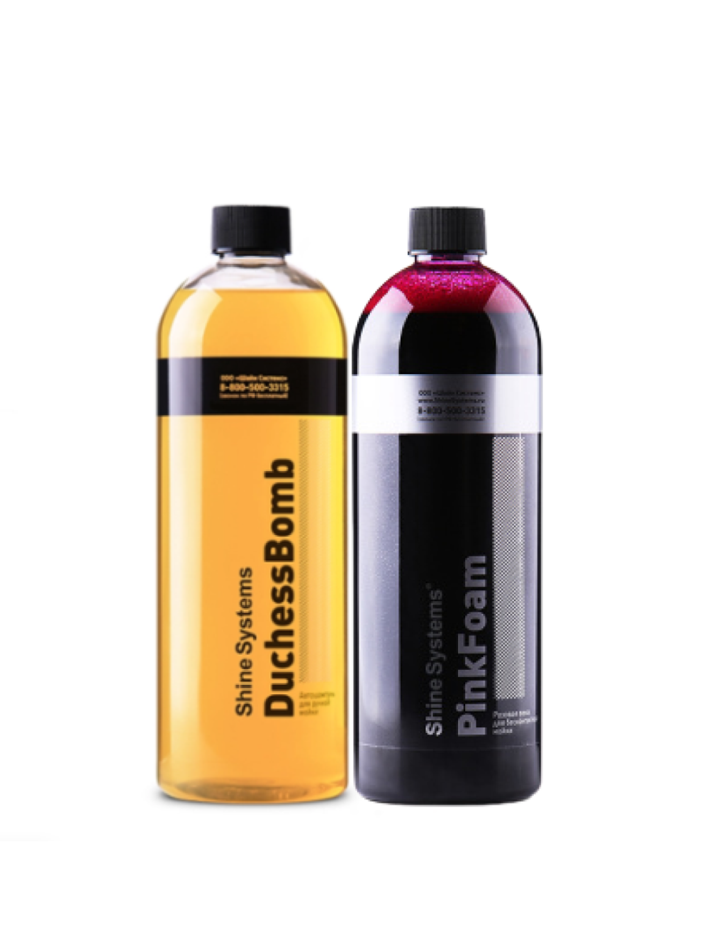 Shine Systems набор для двухфазной мойки DuchessBomb+PinkFoam 750 мл