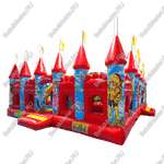 Коммерческий надувной батут "Яркое средневековье" 10*7*4 м