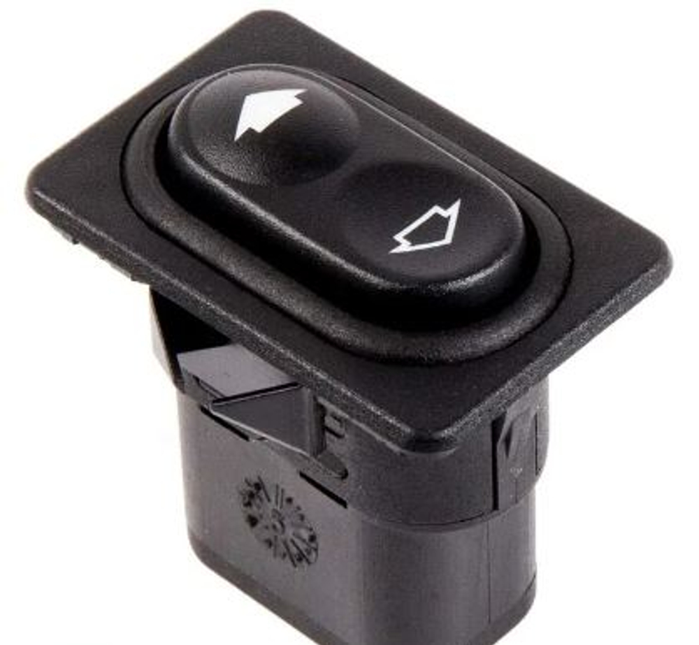 Клавиша стеклоподъемника 2110-12  одинарная узкая с рамкой (92.3709) а08453