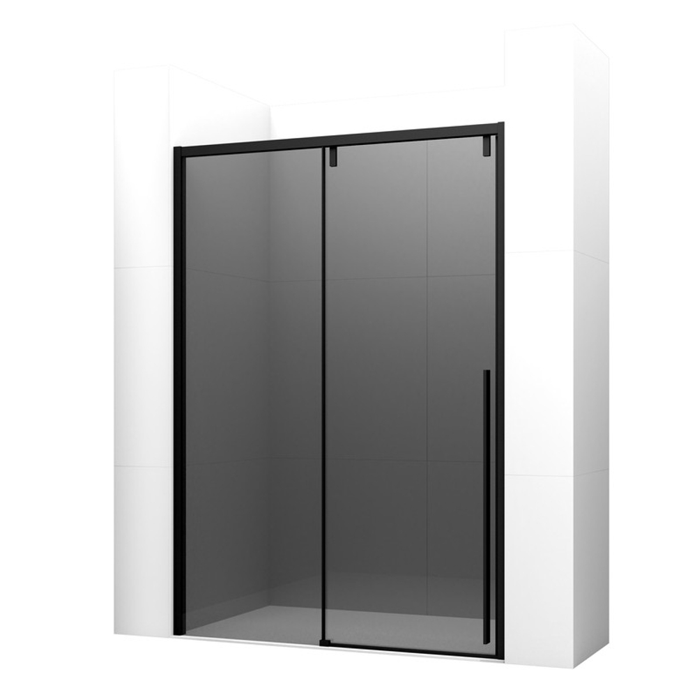 Дверь в нишу Ambassador Intense 110022204IBB (150х200) черный,стекло тонированное,раздвижная,1 место
