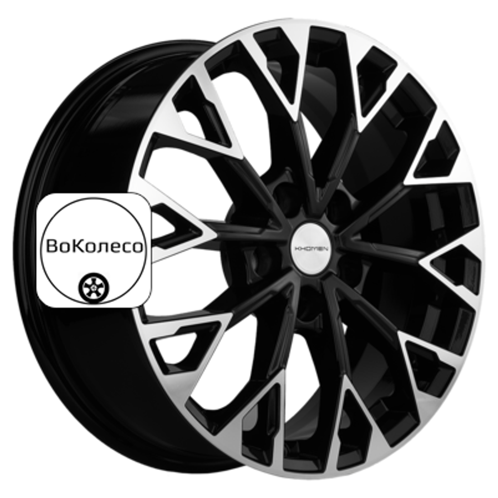 7x17/5x108 ET49 D59,5 KHW1718 (GAC GS4) Black-FP Khomen Wheels