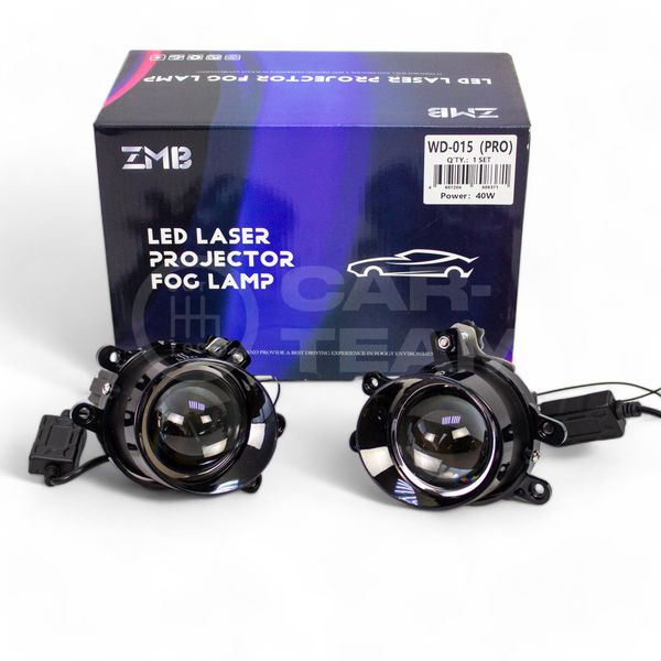 Противотуманные фары (ПТФ) Toyota Land Cruiser, Camry, Rav4, Alphard, Avensis, Lexus LX570, GS, IS, RX "ZMB" лазерные с Bi-LED модулем, ближн/дальн свет (арт. WD-015 PRO)