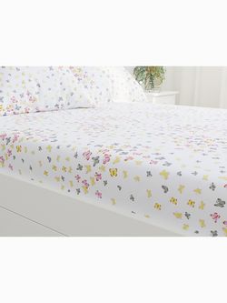 Постельное белье бязь Сказка "Мишка романтик/Бабочки фиолетовые" 1,5-сп Наволочка 50х70 см 1 шт Простынь 150x215 см Пододеяльник 145x215 см